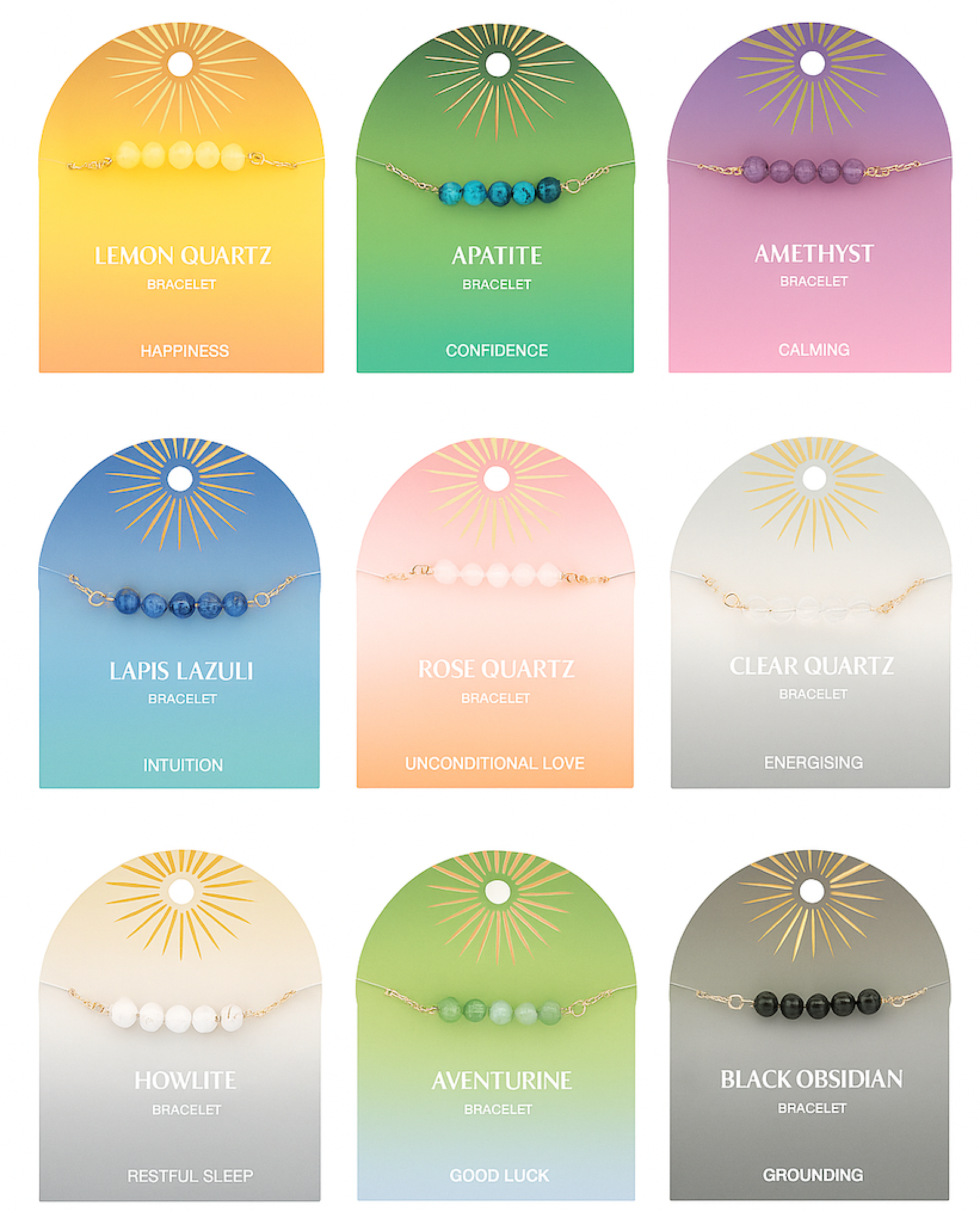 Crystal Beaded Chain Bracelet